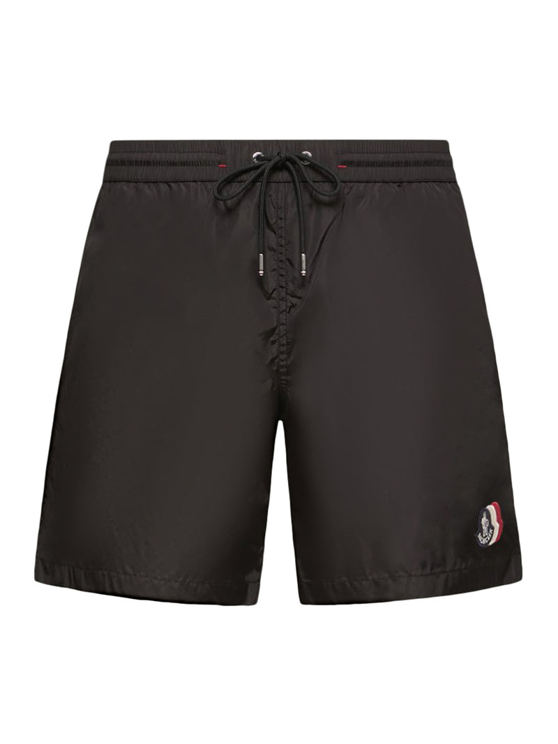 SWIM SHORTS WITH LOGO PATCH
