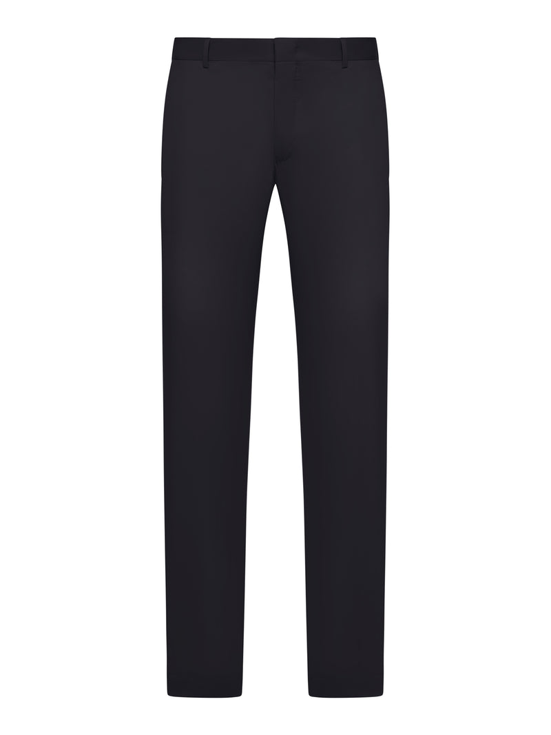 TAILORED COTTON BLEND TROUSERS