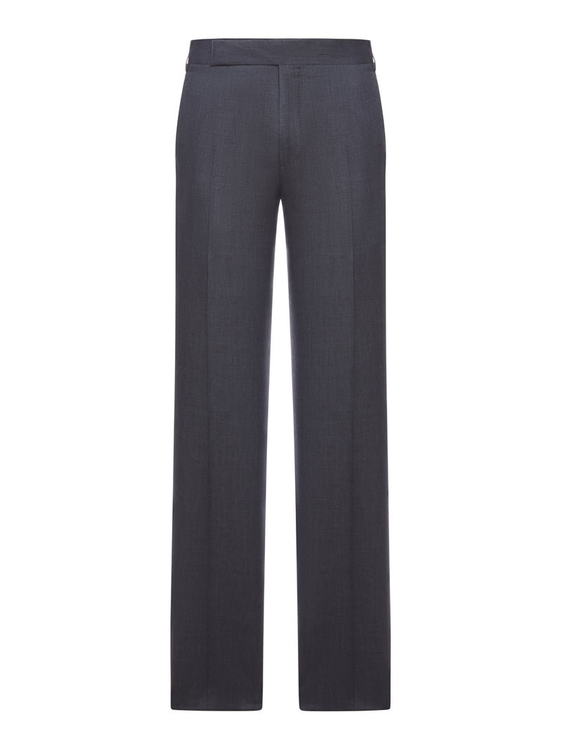 TAILORED TROUSERS IN WOOL, LINEN AND SILK