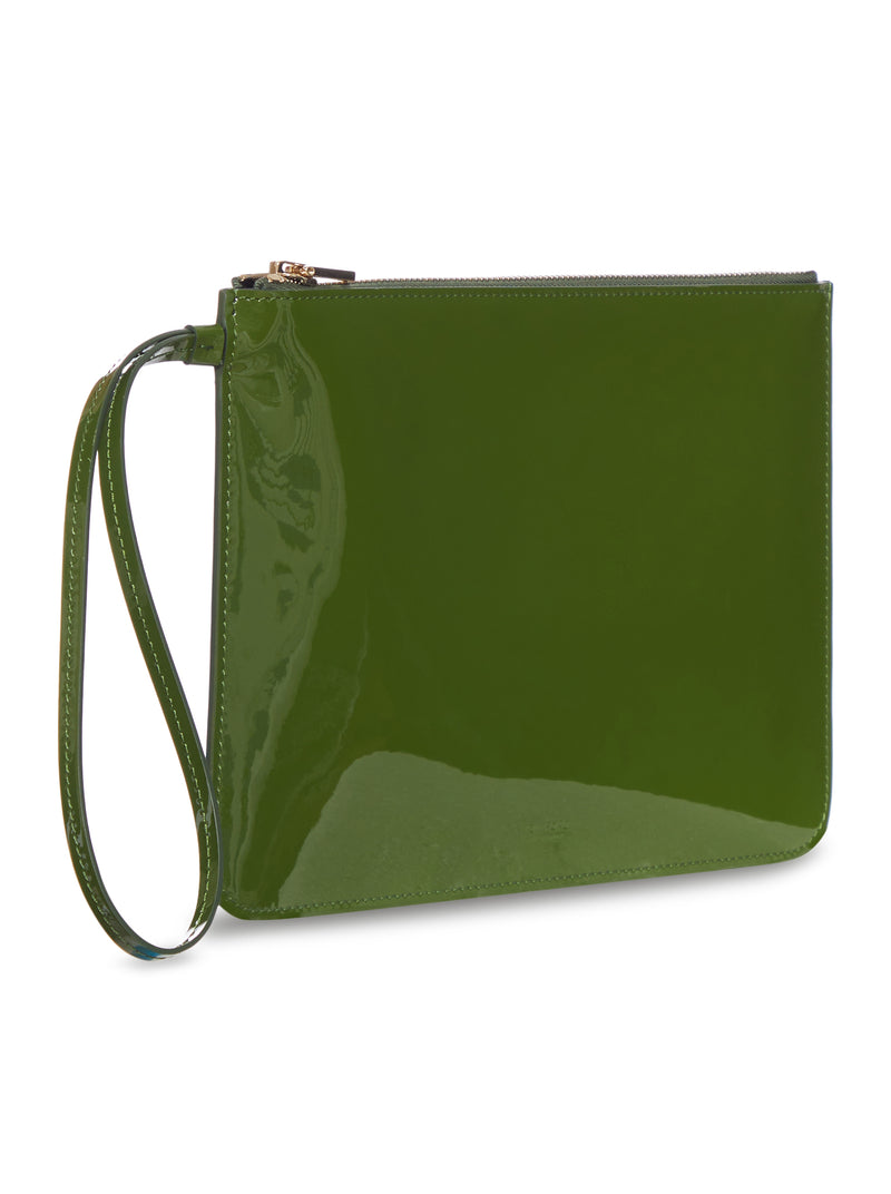 TOM FORD GREEN PATENT LEATHER CLUTCH