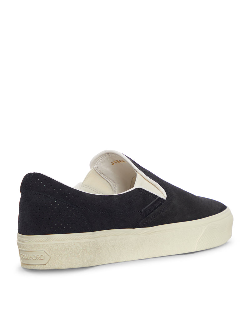 JUDE SLIP-ON SNEAKERS IN PERFORATED SUEDE