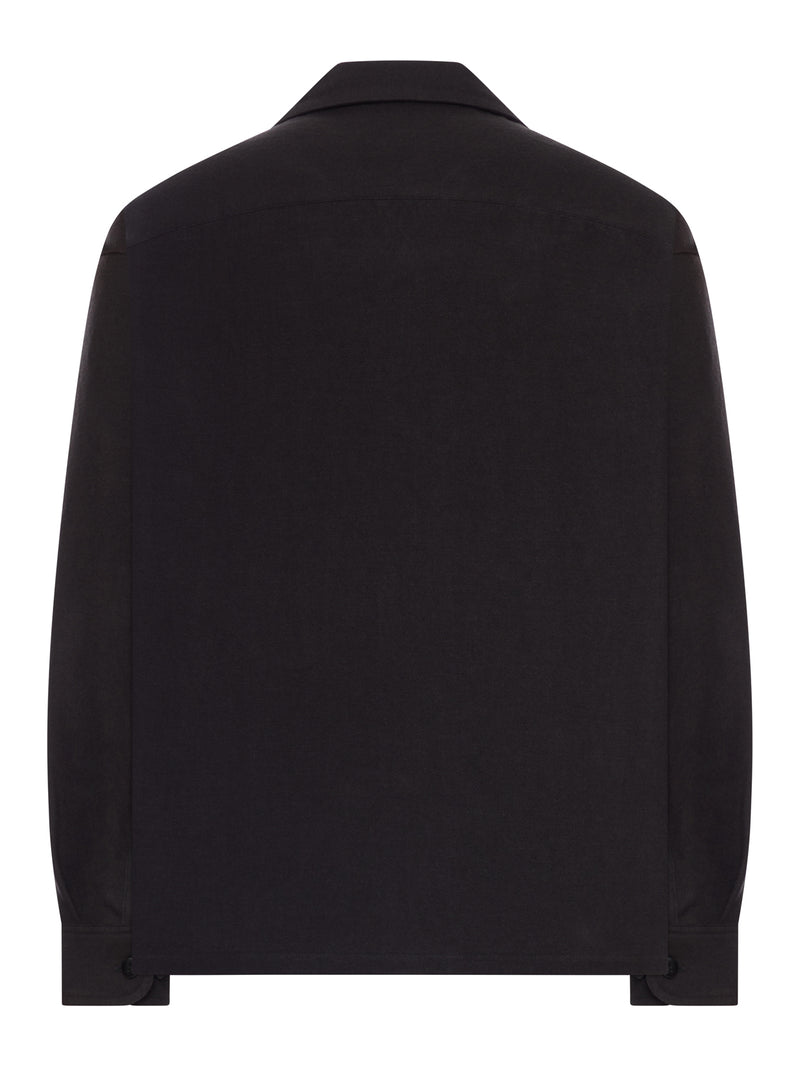 WOOL OVERSHIRT WITH PATCH POCKETS