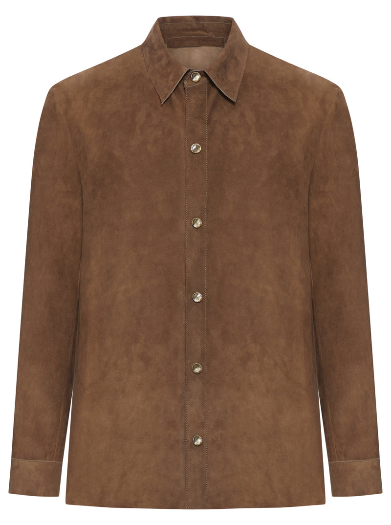 SUEDE OVERSHIRT