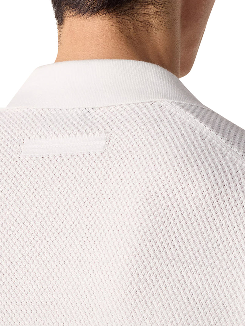 COTTON V-NECK POLO SHIRT