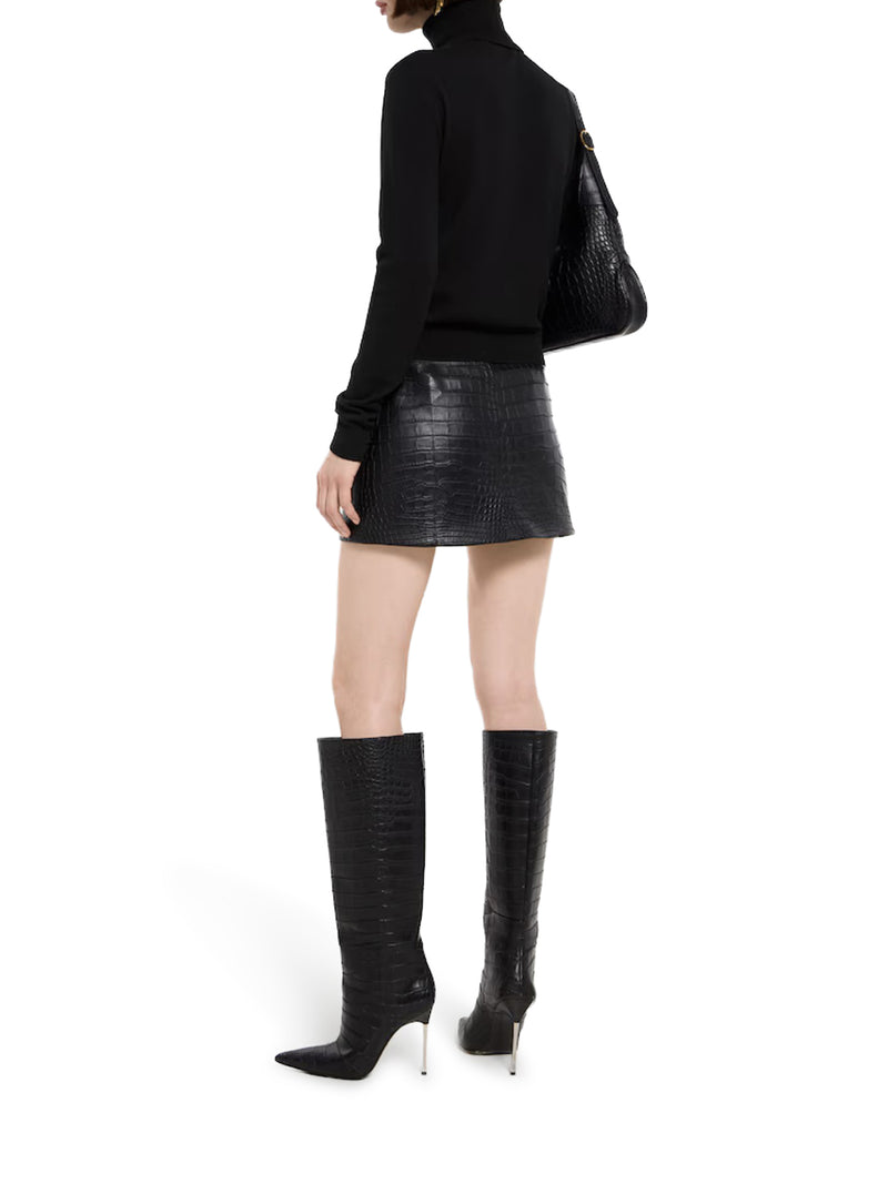 WOOL TURTLENECK WITH EMBROIDERY