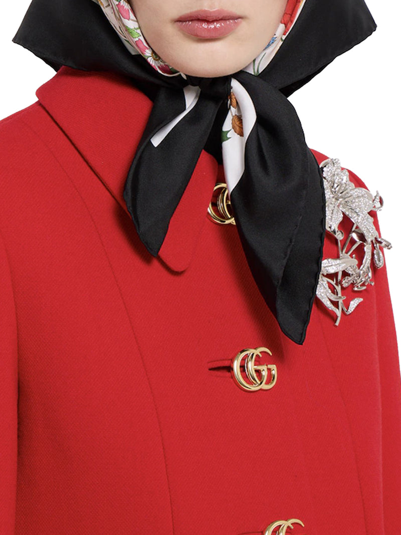 NATTÉ WOOL COAT WITH DOUBLE G BUTTON