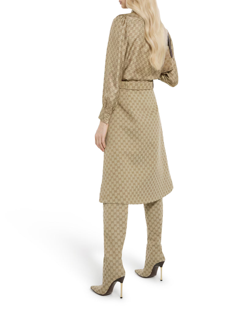 PRINTED SILK TWILL SHIRT