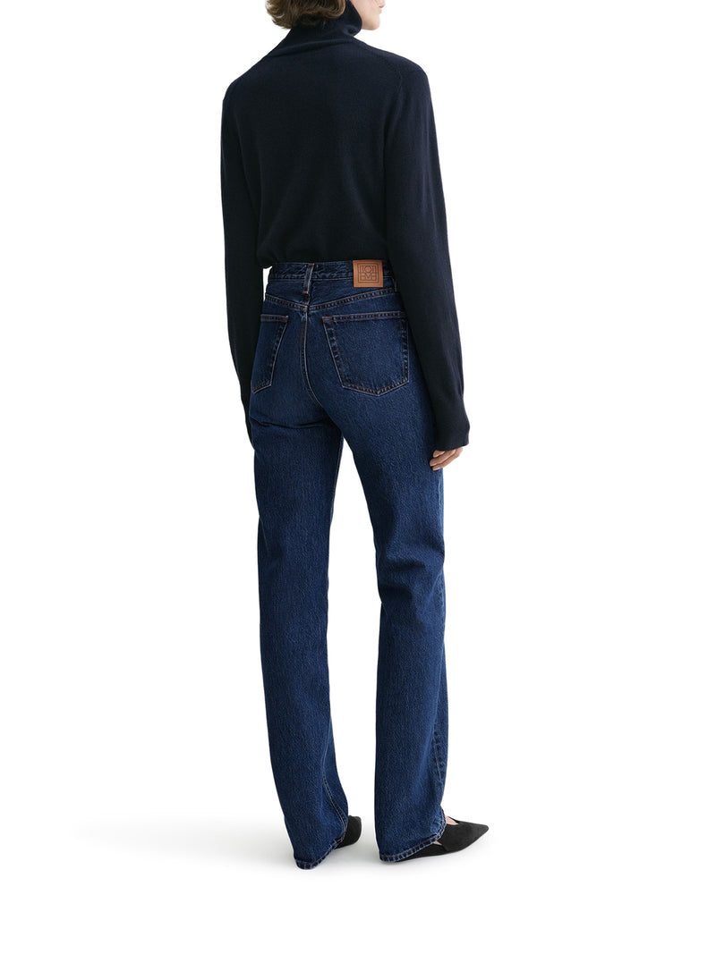 CLASSIC CUT DENIM FULL LENGTH DARK BLUE
