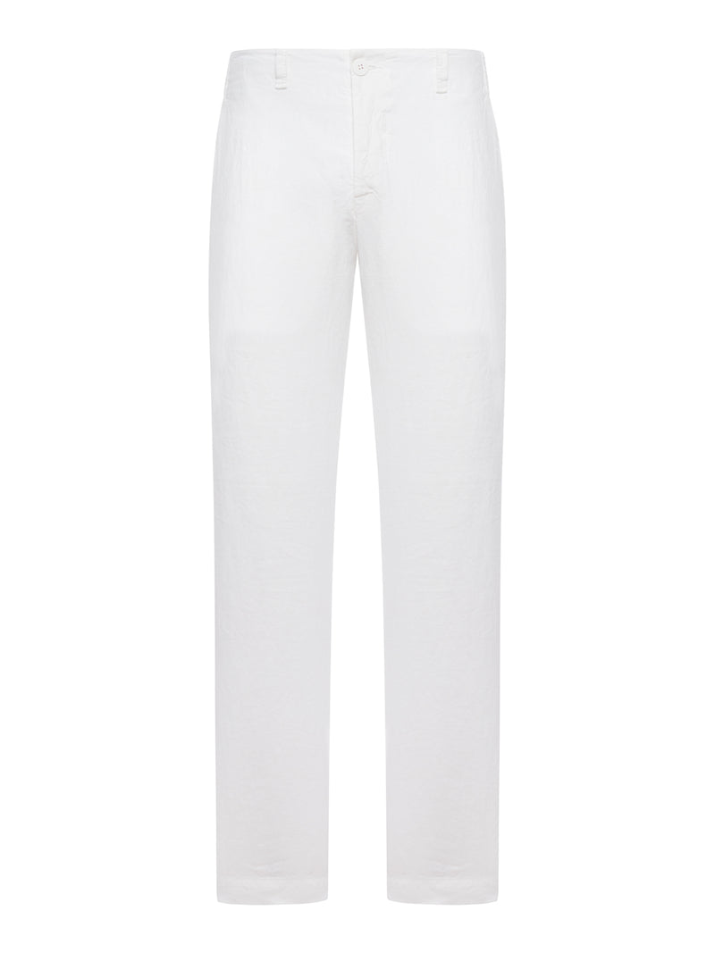 REGULAR-FIT LINEN TROUSERS