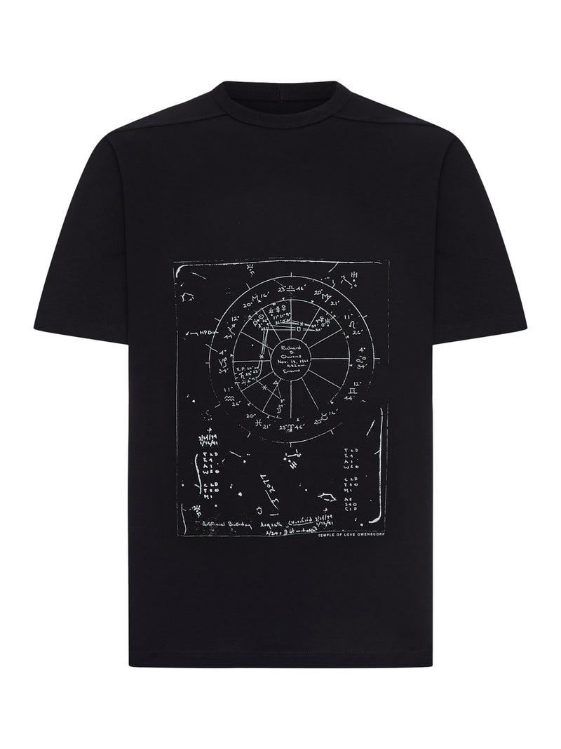 BRAD T CREW NECK COTTON T-SHIRT WITH PRINT