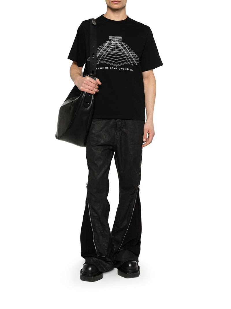 BRAD T CREW NECK COTTON T-SHIRT WITH PRINT