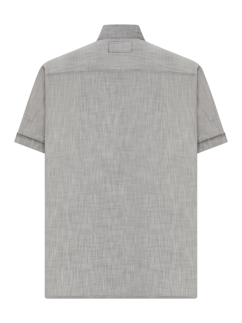 GREY CHAMBRAY BUTTON-DOWN SHIRT