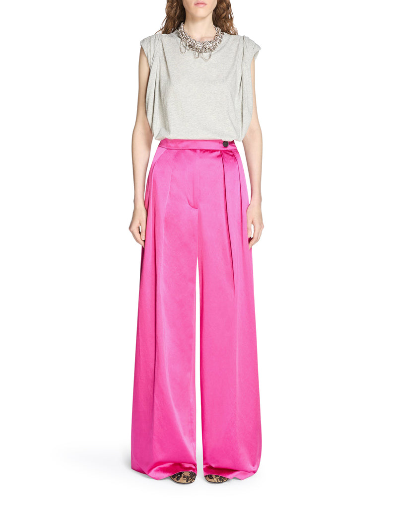 WIDE TROUSERS WITH PLEATED PANTS