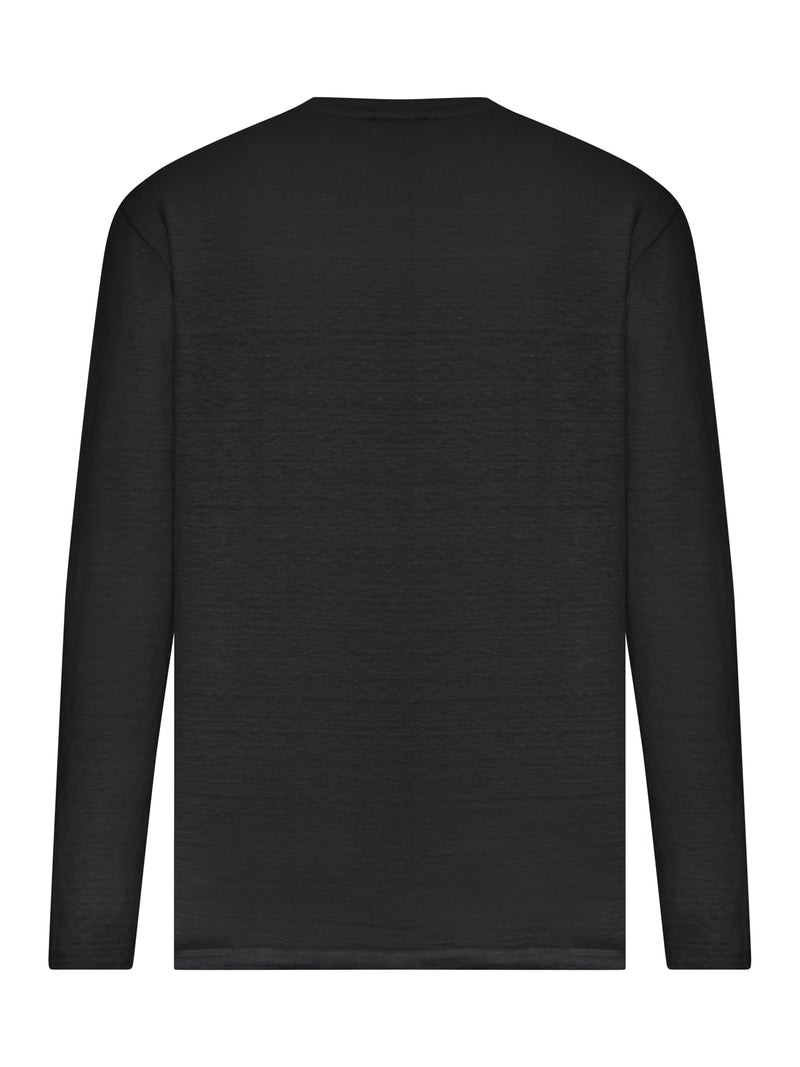 LONG-SLEEVED LINEN SERAFINO SWEATER