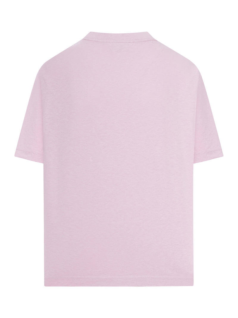 CREWNECK COTTON T-SHIRT WITH PRINT