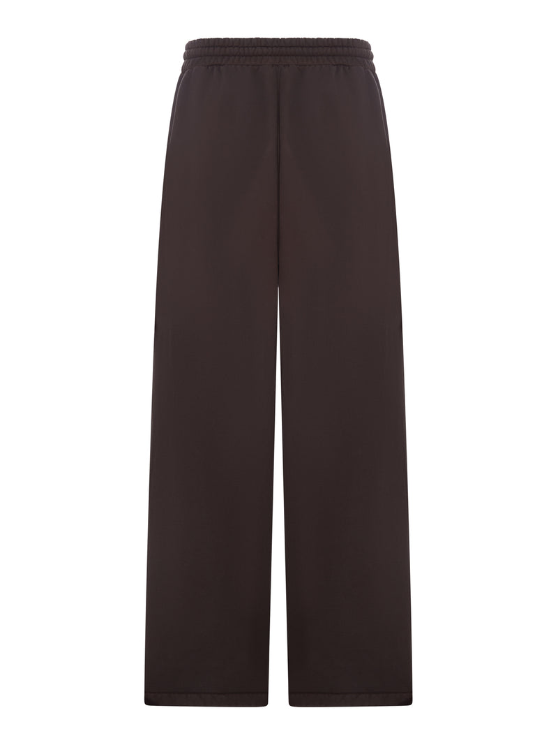WIDE LEG COTTON SWEATPANTS