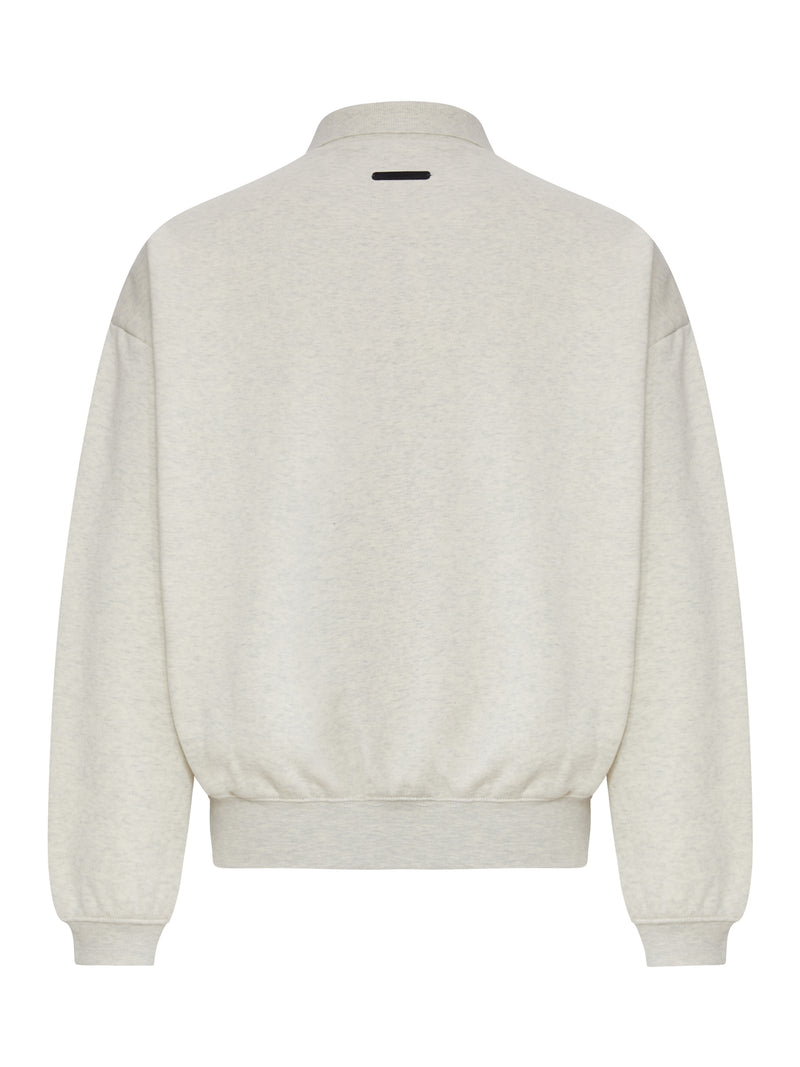 90`S POLO SWEATSHIRT IN COTTON BLEND