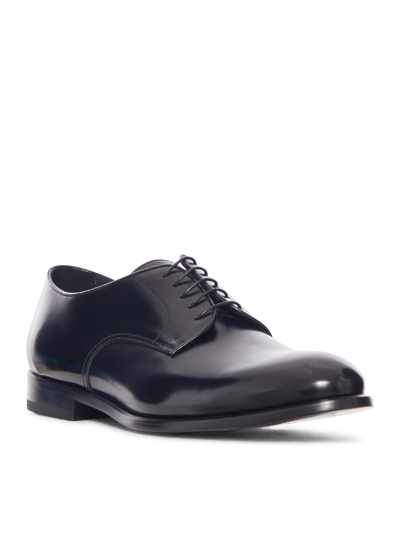 DERBY LACE-UP IN SHINY LEATHER