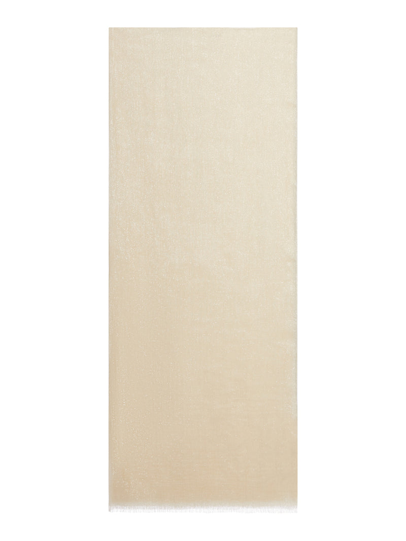 SILK AND CASHMERE SCARF WITH FRINGED FINISH