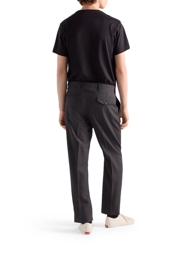COTTON T-SHIRT WITH LOGO PLAQUE