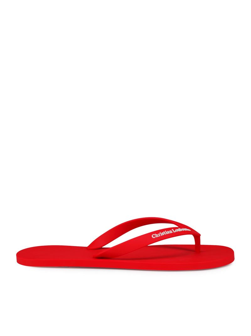 RUBBER FLIP FLOPS WITH LOGO