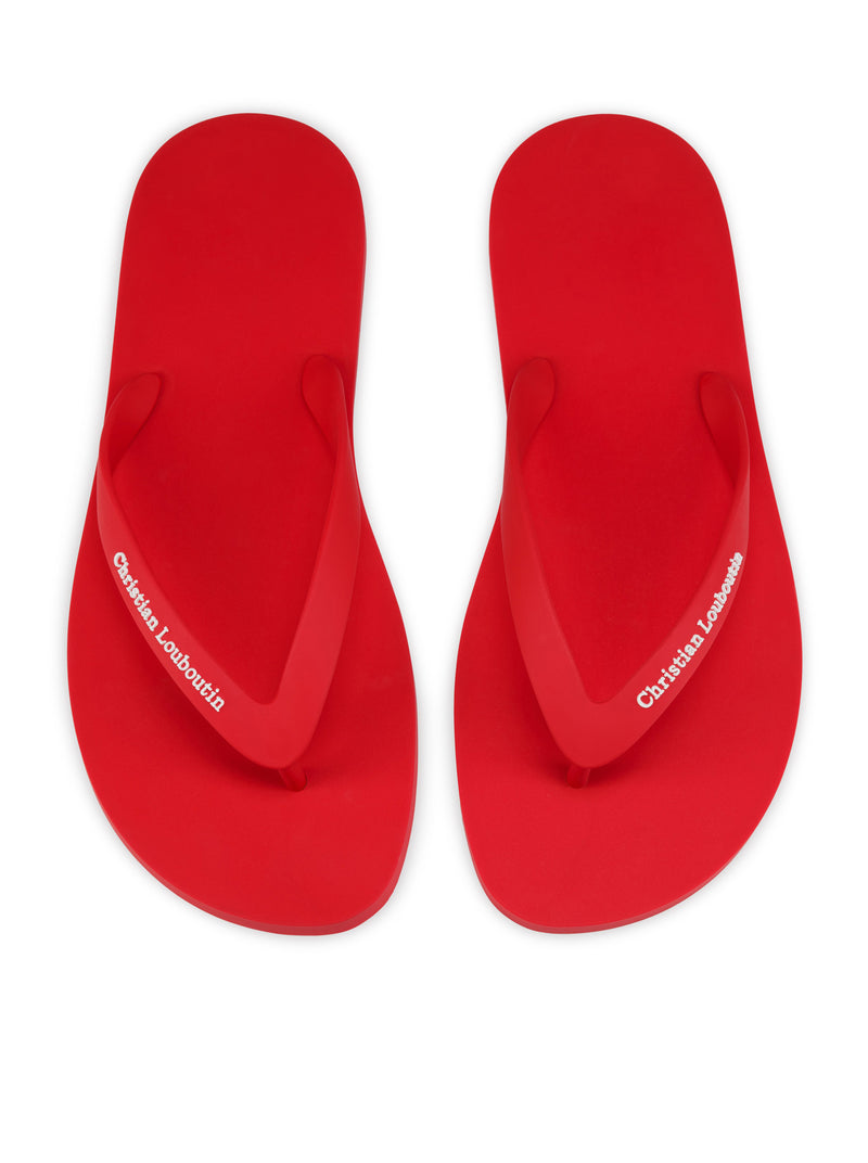 RUBBER FLIP FLOPS WITH LOGO