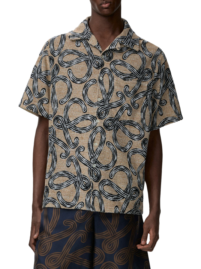 SHORT-SLEEVED SHIRT WITH ALL-OVER ANAGRAM