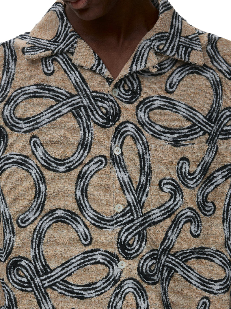 SHORT-SLEEVED SHIRT WITH ALL-OVER ANAGRAM
