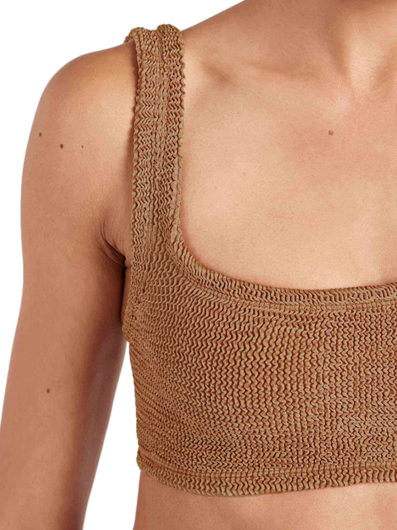 XANDRA BIKINI METALLIC COCOA