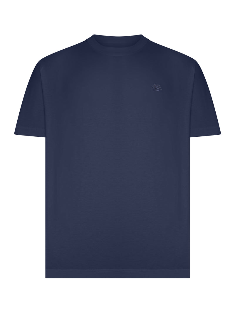 ROME COTTON T-SHIRT WITH EMBROIDERED LOGO