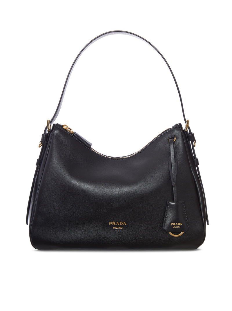 SMOOTH LEATHER SHOULDER BAG