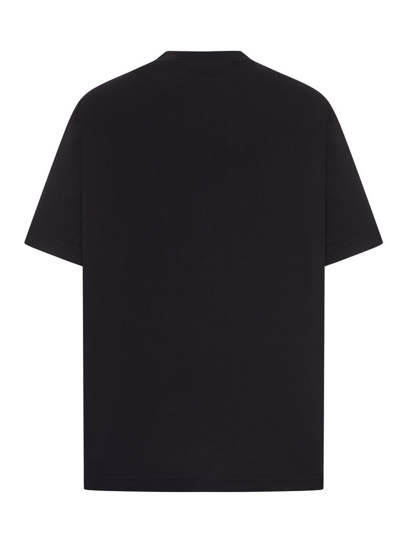 OVERSIZED T-SHIRT IN DRY BLACK JERSEY