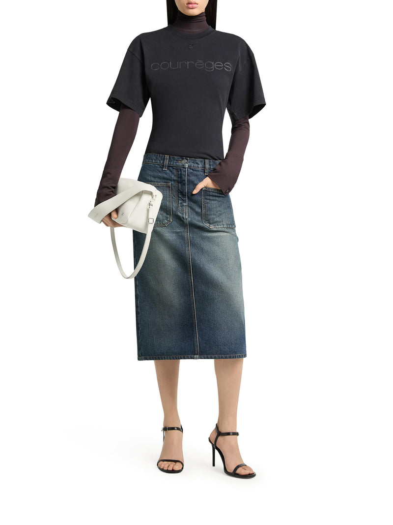 WAISTED PRINTED T-SHIRT