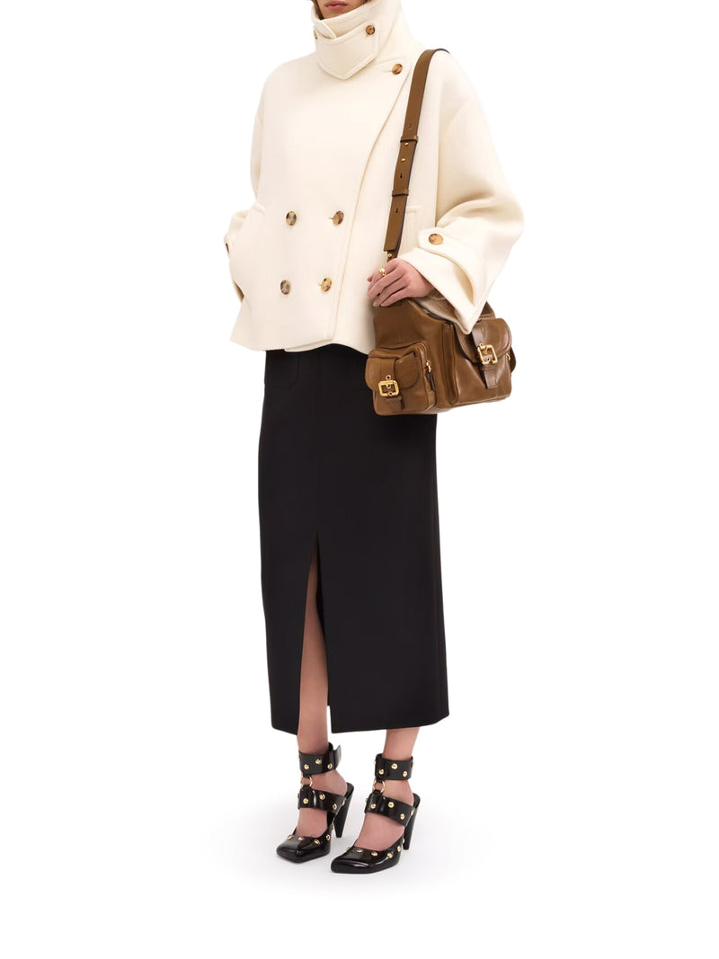 OVERSIZED SHORT WOOL COAT