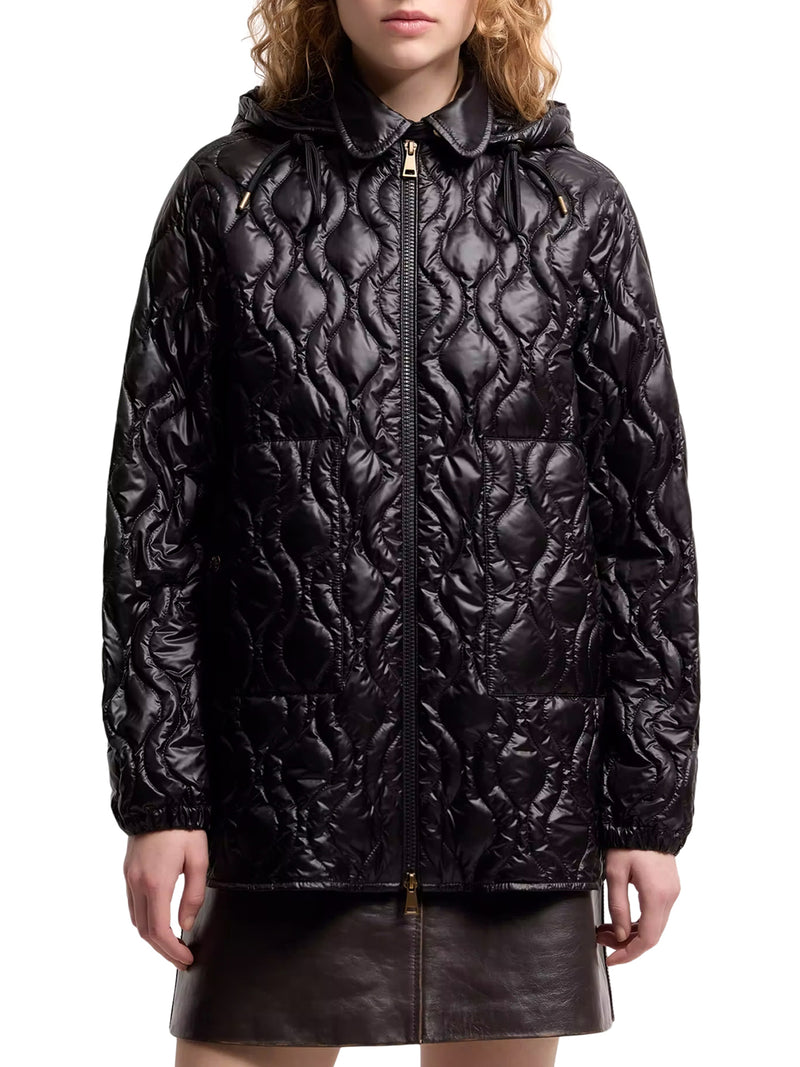 MIDI BALETTE DOWN JACKET WITH GEOMETRIC QUILTING