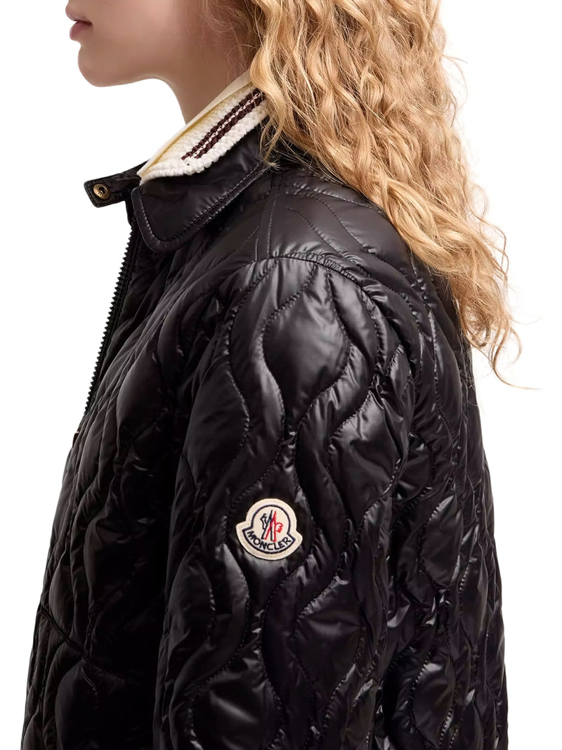 MIDI BALETTE DOWN JACKET WITH GEOMETRIC QUILTING