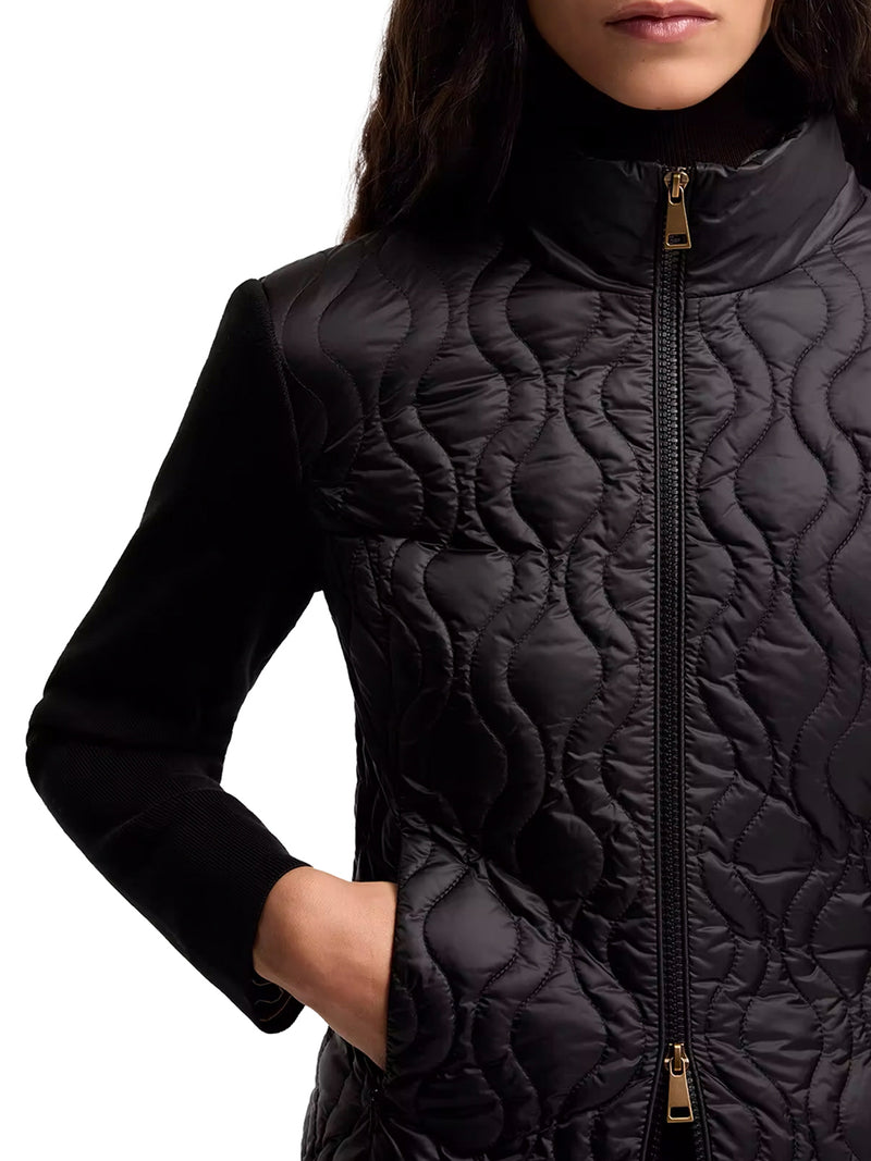 COTTON PADDED CARDIGAN WITH ZIP
