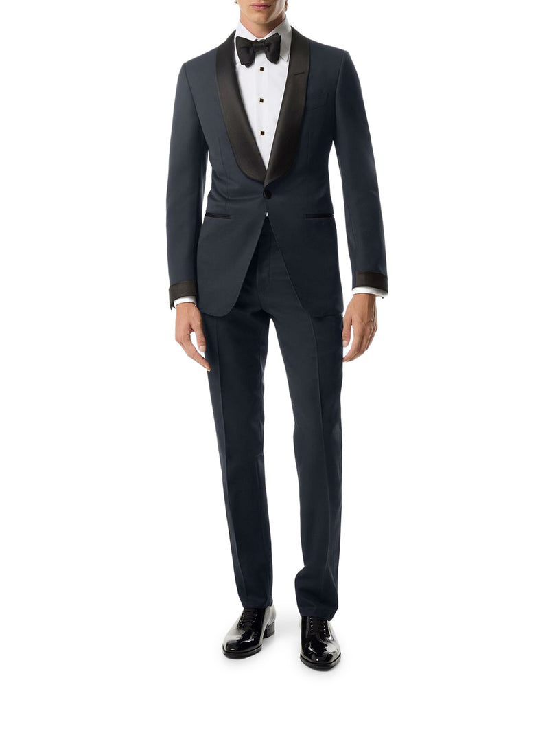 SINGLE BREASTED TUXEDO WITH SILK INSERTS
