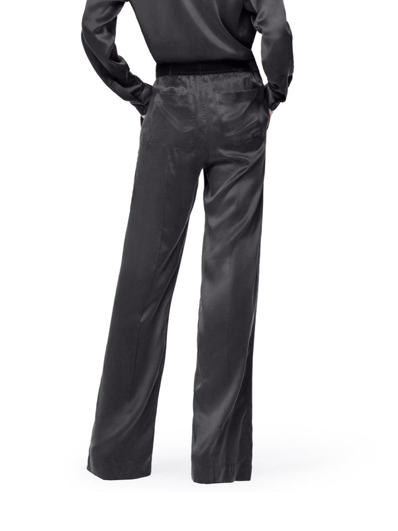 PEACH-FEEL SILK SATIN PJ PANTS
