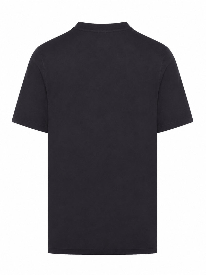 COTTON T-SHIRT WITH CONTRASTING LOGO PRINT