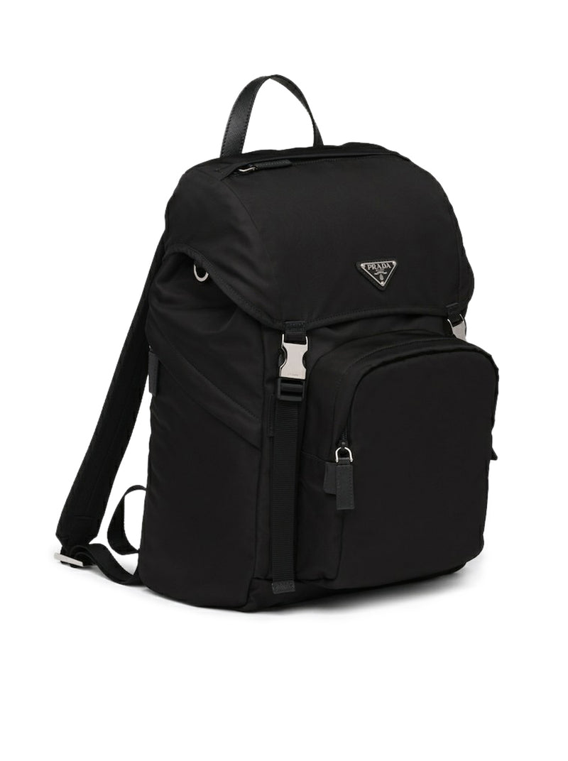 BACKPACK IN RE-NYLON AND SAFFIANO LEATHER