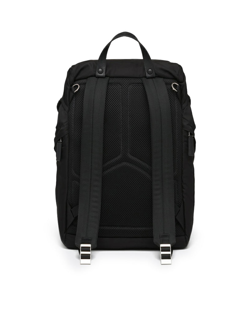 BACKPACK IN RE-NYLON AND SAFFIANO LEATHER