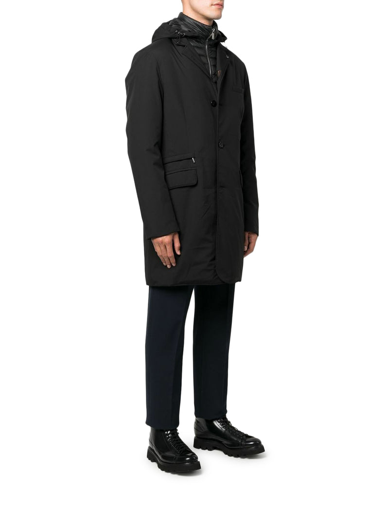 REDON-SKT COAT WITH HOOD AND BUTTONS