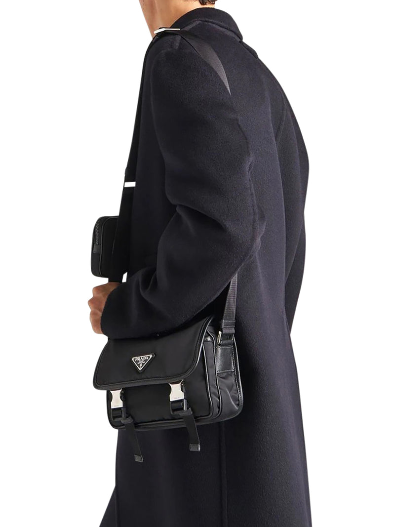 RE-NYLON AND SAFFIANO SHOULDER BAG