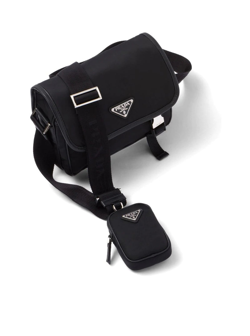 RE-NYLON AND SAFFIANO SHOULDER BAG