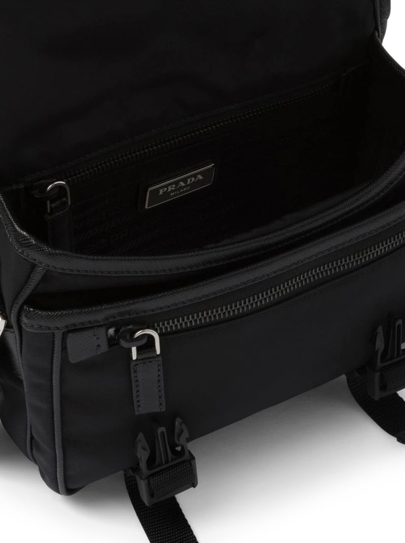 RE-NYLON AND SAFFIANO SHOULDER BAG