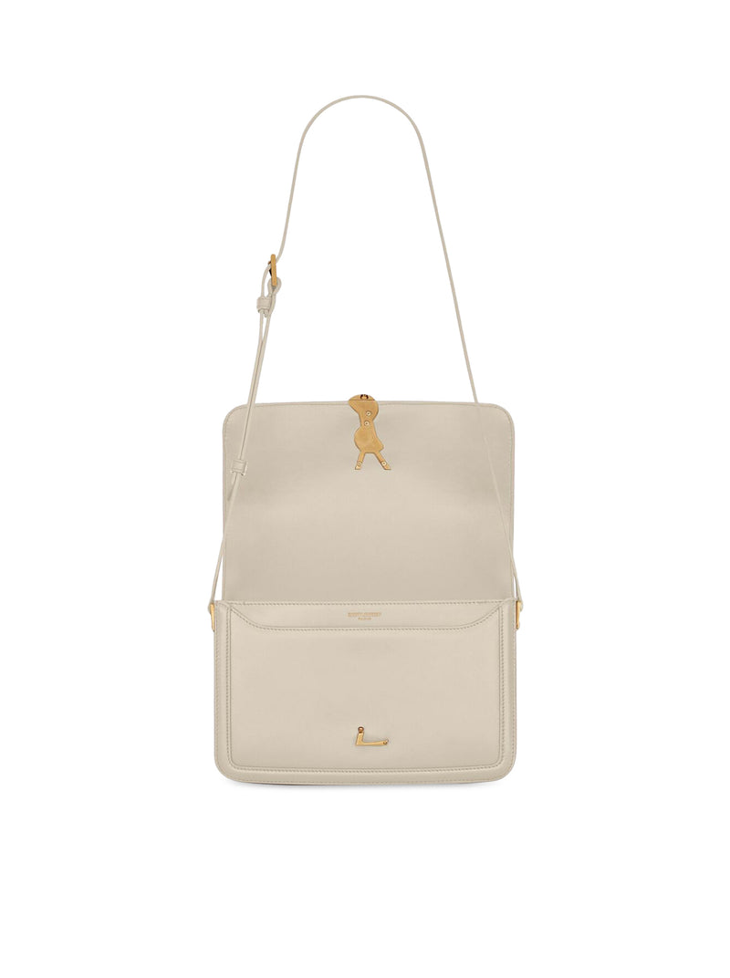 SOLFERINO MEDIUM SATCHEL BAG IN SAINT LAURENT BOX LEATHER