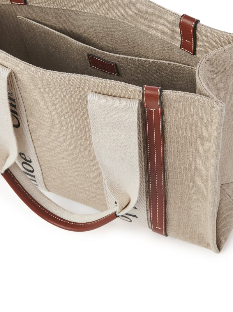 WOODY LINEN TOTE BAG