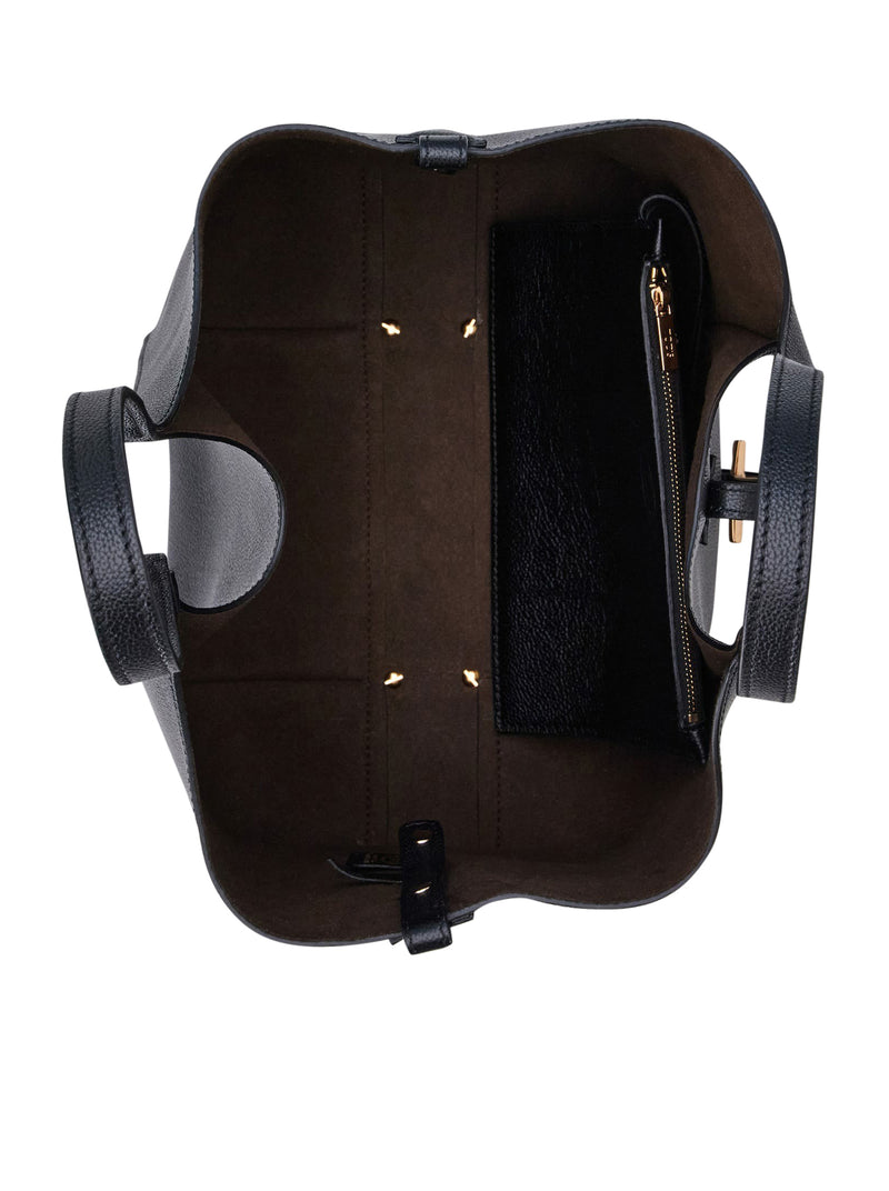 SMALL T TIMELESS BAG IN HAMMERED LEATHER