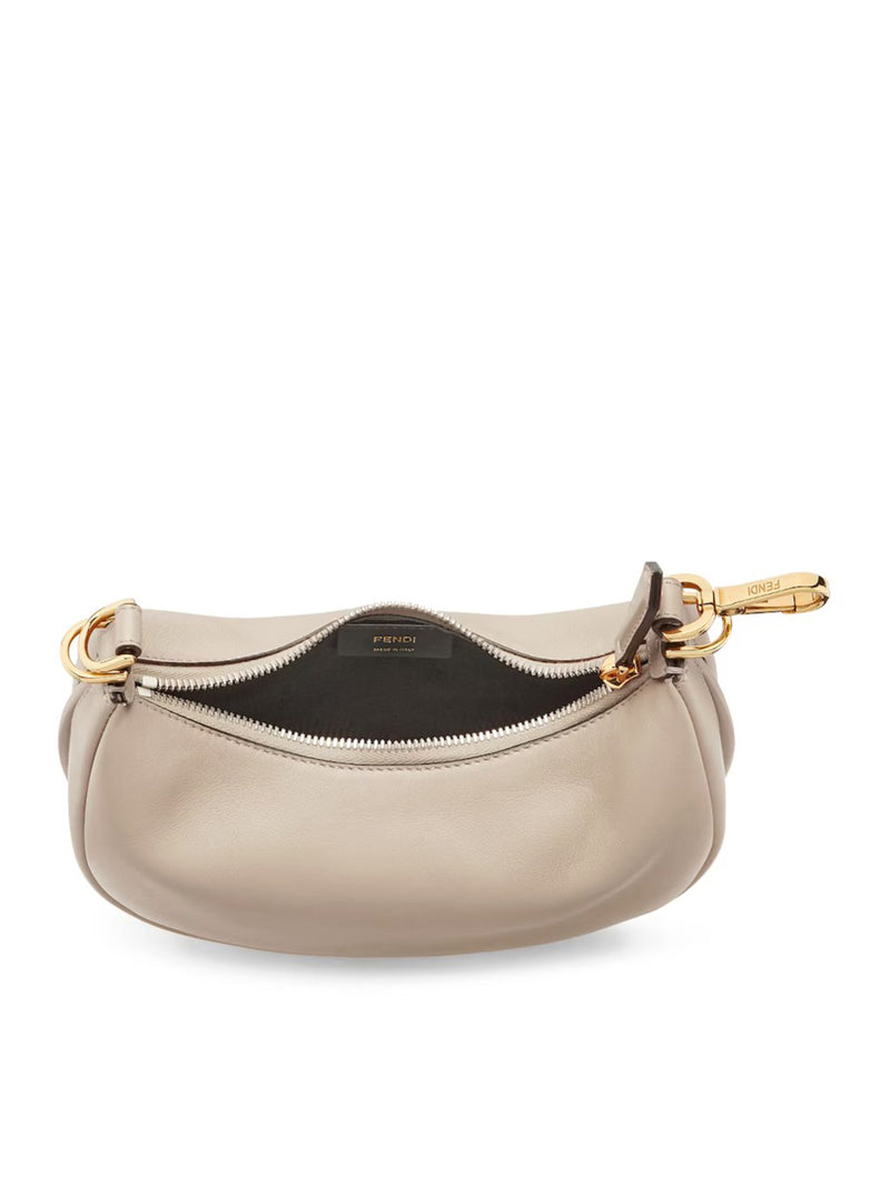 FENDIGRAPHY MINI IN DOVE GREY LEATHER